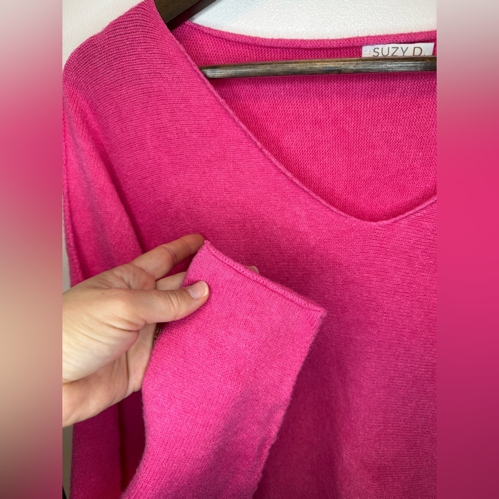 Suzy D London | Pink Women's Sweater - Cozy and Stylish | Size XL - Picture 3 of 10